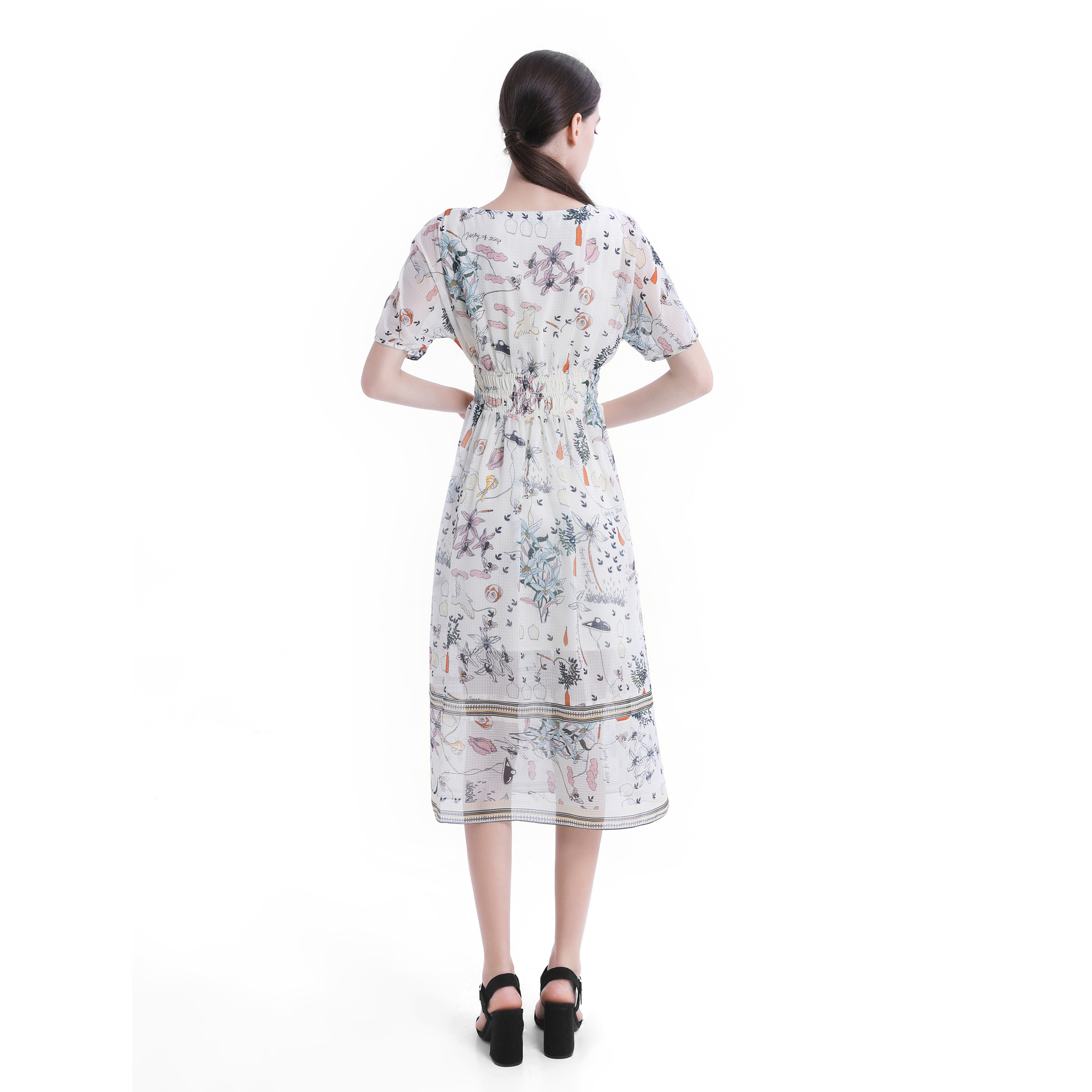 Dress Polyester Temperament Commute Womens Mid Calf Dresses Short Sleeves Spring Draped Modal Zebra Pattern Pullover nike