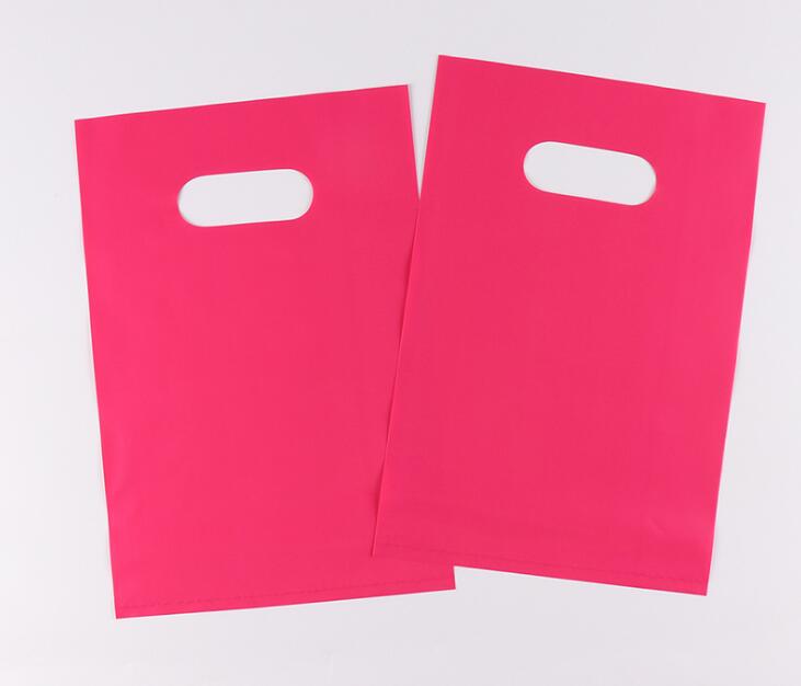 PE Gift Packaging Bag Plastic Festival Party Supplies Mini Jewelry Bag With Handles Small Gift Bags