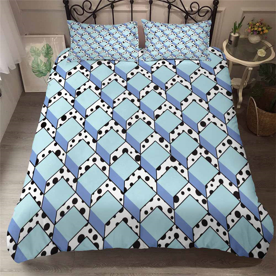 HELENGILI 3D Bedding Set Geometric Square Print Duvet Cover Set Bedcloth with Pillowcase Bed Home Textiles #YC-47, As pic
HELENGILI 3D Bedding Set Geometric Square Print Duvet Cover Set Bedcloth with Pillowcase Bed Home Textiles #YC-47, As pic