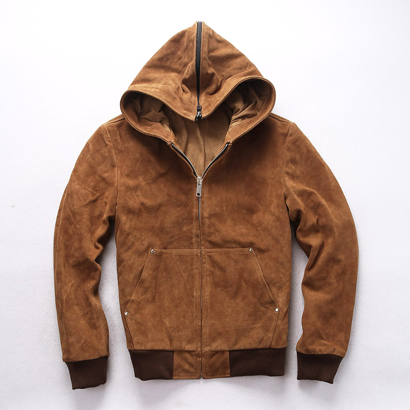 hooded 2020 men's genuine with front pocket yellow cow suede baseball jacket men youth leather coat male
hooded 2020 men's genuine with front pocket yellow cow suede baseball jacket men youth leather coat male