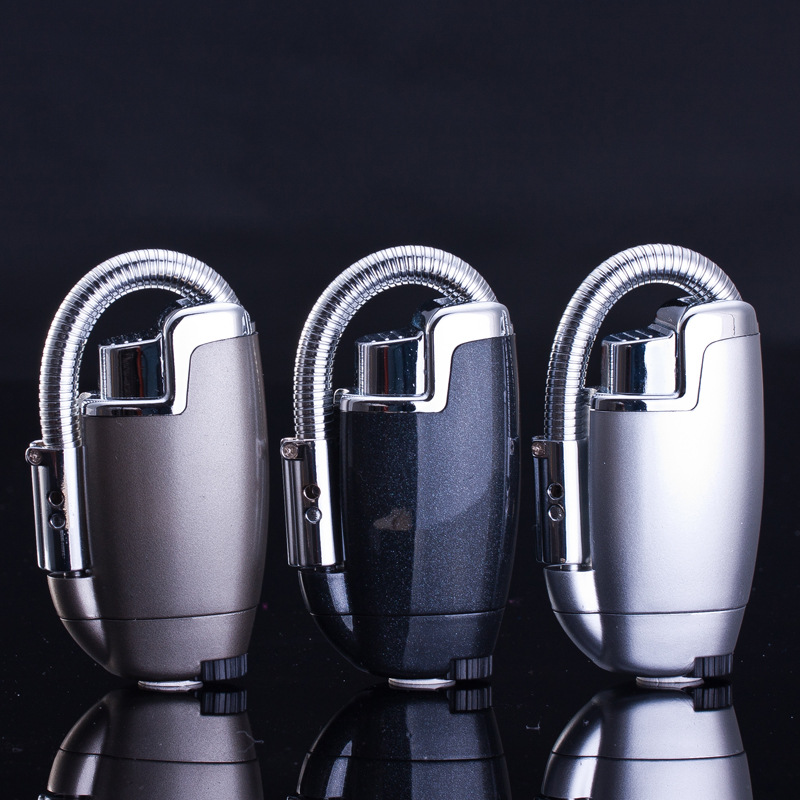 BBQ Ignition Hose Torch Turbo Lighter Jet Butane Cigar Kitchen Flexible Pipe Lighter Cigarette 1300 C Windproof Lighter No Gas
BBQ Ignition Hose Torch Turbo Lighter Jet Butane Cigar Kitchen Flexible Pipe Lighter Cigarette 1300 C Windproof Lighter No Gas