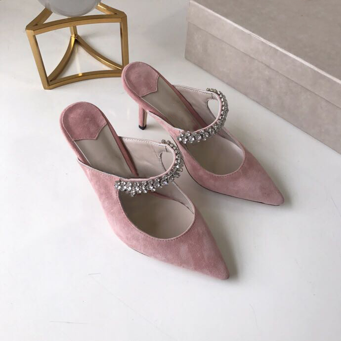 Fashion Women High Heel Dress Shoes Pink Velvet Ponited-Toe Diamond Sandals Luxury Women Shoes Party Wedding Heels In 10.5 cm, White flat
Fashion Women High Heel Dress Shoes Pink Velvet Ponited-Toe Diamond Sandals Luxury Women Shoes Party Wedding Heels In 10.5 cm, White flat