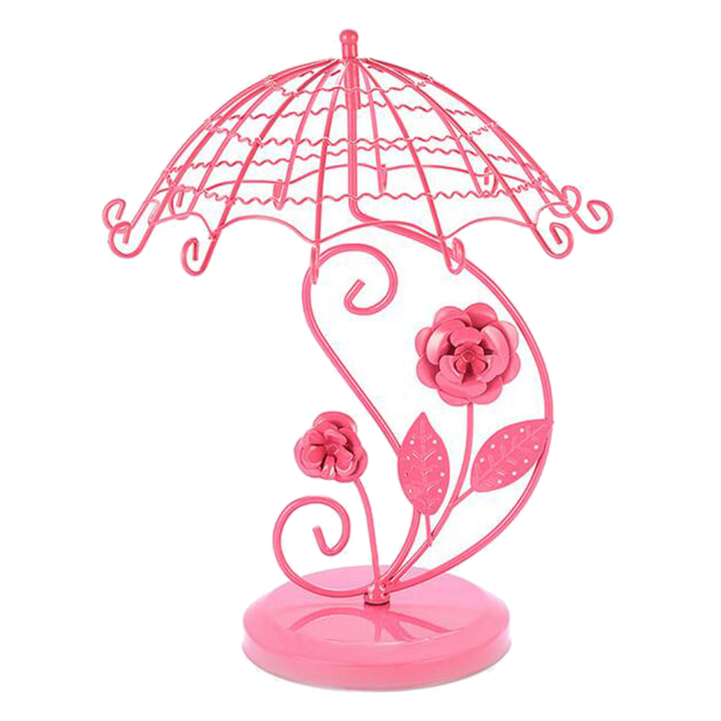 Umbrella Jewellery Display Rack Stand Jewelry Storage Organizer Flower Iron Art Earring, Necklaces, Rings Holder for Home Shop Decoration
Umbrella Jewellery Display Rack Stand Jewelry Storage Organizer Flower Iron Art Earring, Necklaces, Rings Holder for Home Shop Decoration