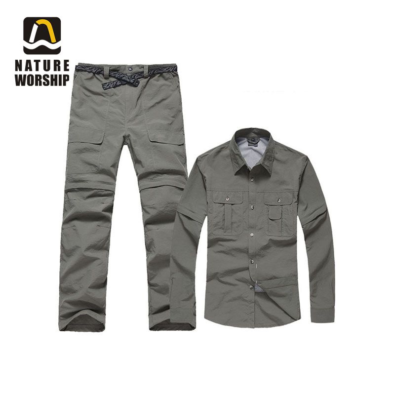 Men Women Outdoor Hiking Camping Hunting Quick-dry Softshell Waterproof Detachable Breathe Jacket Coat Sports Fishing Pants Sets, Army green
Men Women Outdoor Hiking Camping Hunting Quick-dry Softshell Waterproof Detachable Breathe Jacket Coat Sports Fishing Pants Sets, Army green