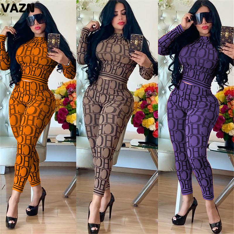 VAZN KSN5058 Leopard 3colors Comfotable Print Full Sleeve+Long Pants 2019 Summer Women Casual 2Piece Two Fashion Women Set Y200110, Purple
VAZN KSN5058 Leopard 3colors Comfotable Print Full Sleeve+Long Pants 2019 Summer Women Casual 2Piece Two Fashion Women Set Y200110, Purple
