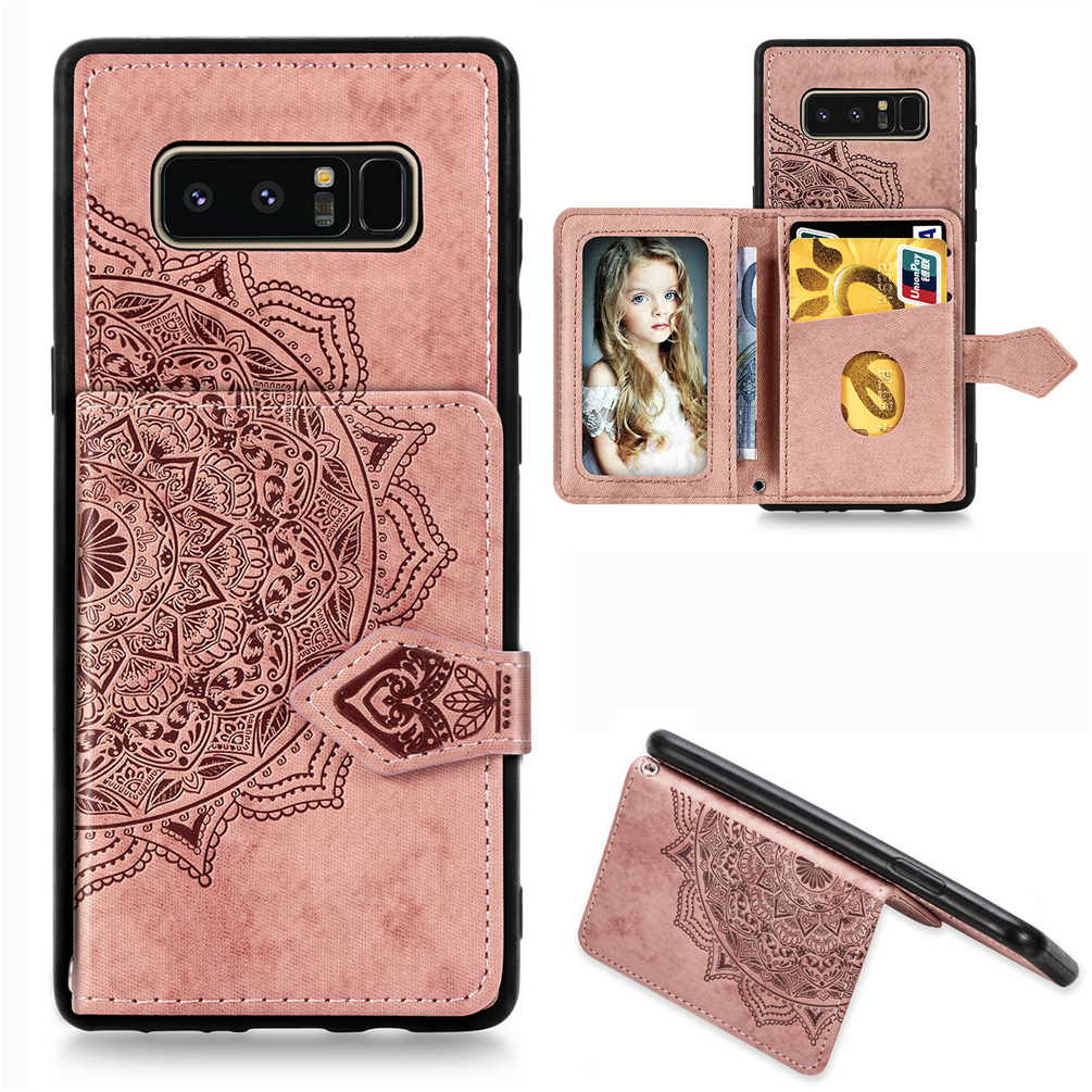 PU Leather Wallet Case Cover for Samsung Galaxy Note 8 Emboseed Flower with Card Slot Money Holder Strap (Model:Note8, Black
PU Leather Wallet Case Cover for Samsung Galaxy Note 8 Emboseed Flower with Card Slot Money Holder Strap (Model:Note8, Black