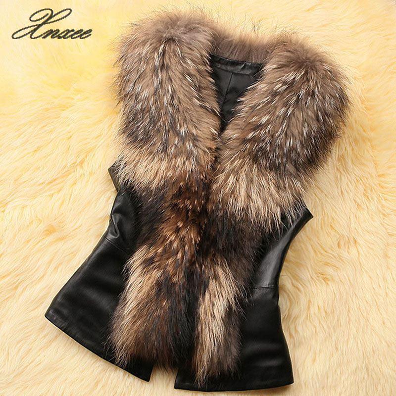 Autumn Winter Faux Fur Coat Women 2019 Casual Sleeveless Faux Fur Collar Vest PU Leather Coat Vintage Black Jackets Coats
Autumn Winter Faux Fur Coat Women 2019 Casual Sleeveless Faux Fur Collar Vest PU Leather Coat Vintage Black Jackets Coats