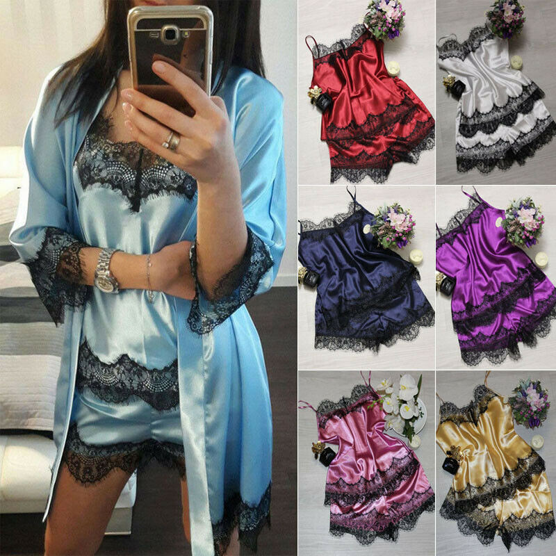 Sexy Women Lace Satin Patchwork Sleepwear Sets Ladies Sleeveless Strap Vest Tops+Shorts Summer Women Sleepwear Pyjamas Sets
Sexy Women Lace Satin Patchwork Sleepwear Sets Ladies Sleeveless Strap Vest Tops+Shorts Summer Women Sleepwear Pyjamas Sets