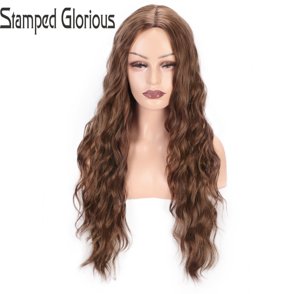 Stamped Glorious Water Wave Synthetic Wigs Long Wigs for Women Brown Cosplay Middle Part Nature Heat Resistant Hair, Wl9164-1
Stamped Glorious Water Wave Synthetic Wigs Long Wigs for Women Brown Cosplay Middle Part Nature Heat Resistant Hair, Wl9164-1