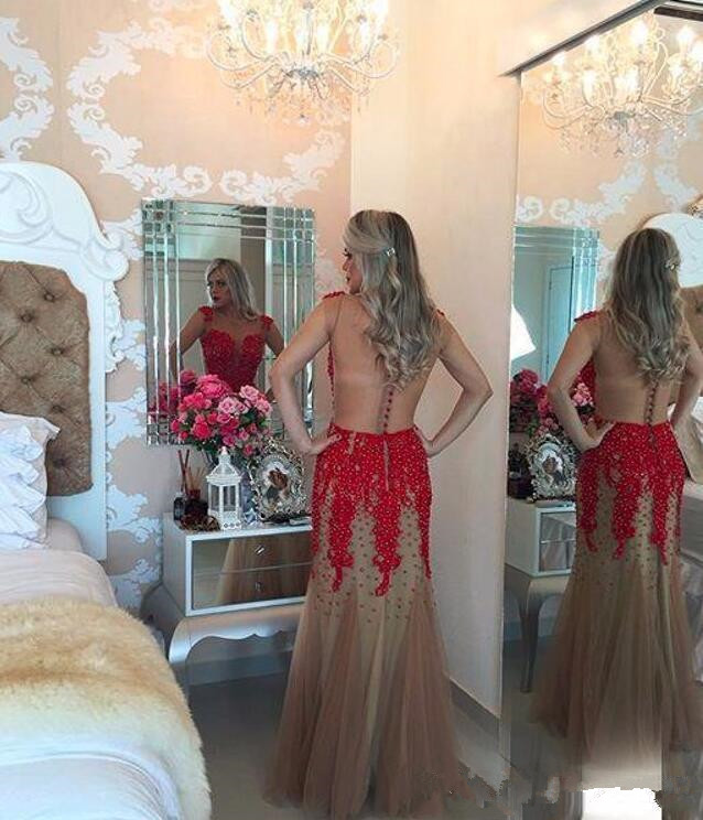 Luxury Beaded Lace Evening Dresses Sexy Sheer Illusion Back Mermaid Evening Party Gowns Floor Length Champagne Tulle Prom Dresses Z87, Black
Luxury Beaded Lace Evening Dresses Sexy Sheer Illusion Back Mermaid Evening Party Gowns Floor Length Champagne Tulle Prom Dresses Z87, Black