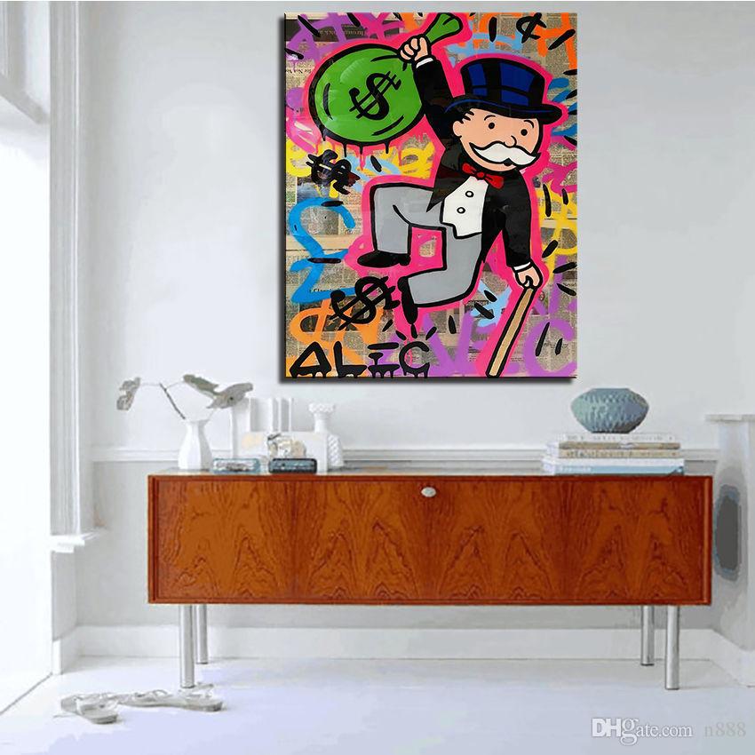 Alec Monopoly High Quality Handpainted & HD Print Graffiti Pop Wall Art Oil Painting Happy Jump On Canvas Home Decor Multi Sizes g118
Alec Monopoly High Quality Handpainted & HD Print Graffiti Pop Wall Art Oil Painting Happy Jump On Canvas Home Decor Multi Sizes g118