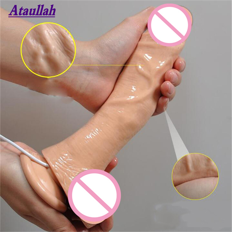Ataullah 23CM Vibrator Sex Toys for Woman 10 Speeds Big Dildo Realistic Silicone Huge Dildo Penis Powerful Adult Toy ST115 Y191022