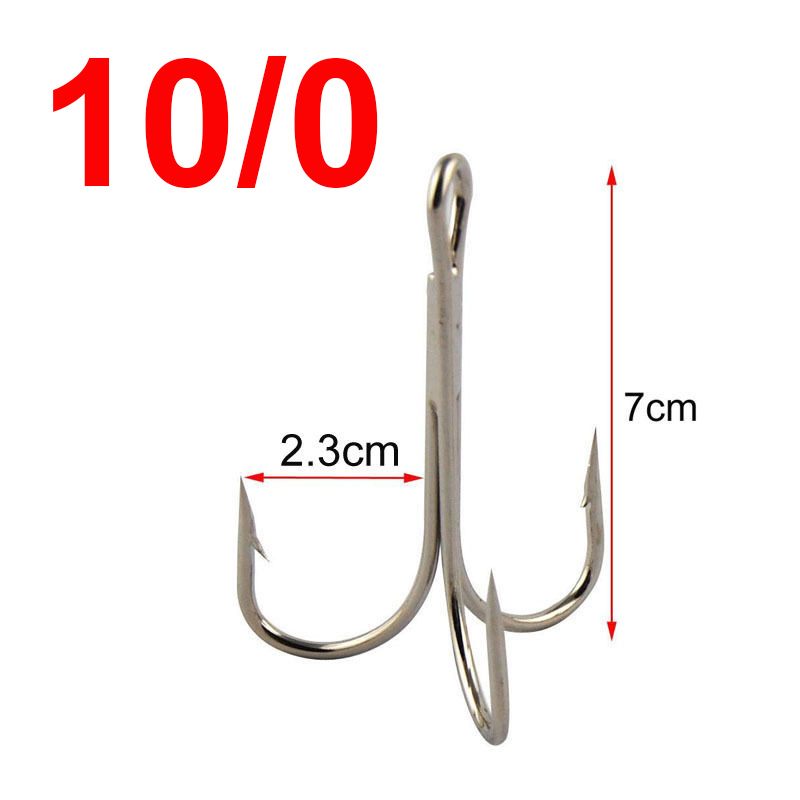 Easy Catch 100pcs 3551 Fishing Hooks Big game Fishing Treble Hooks Artificial Bait Fishhooks Size 60 70 80 1001