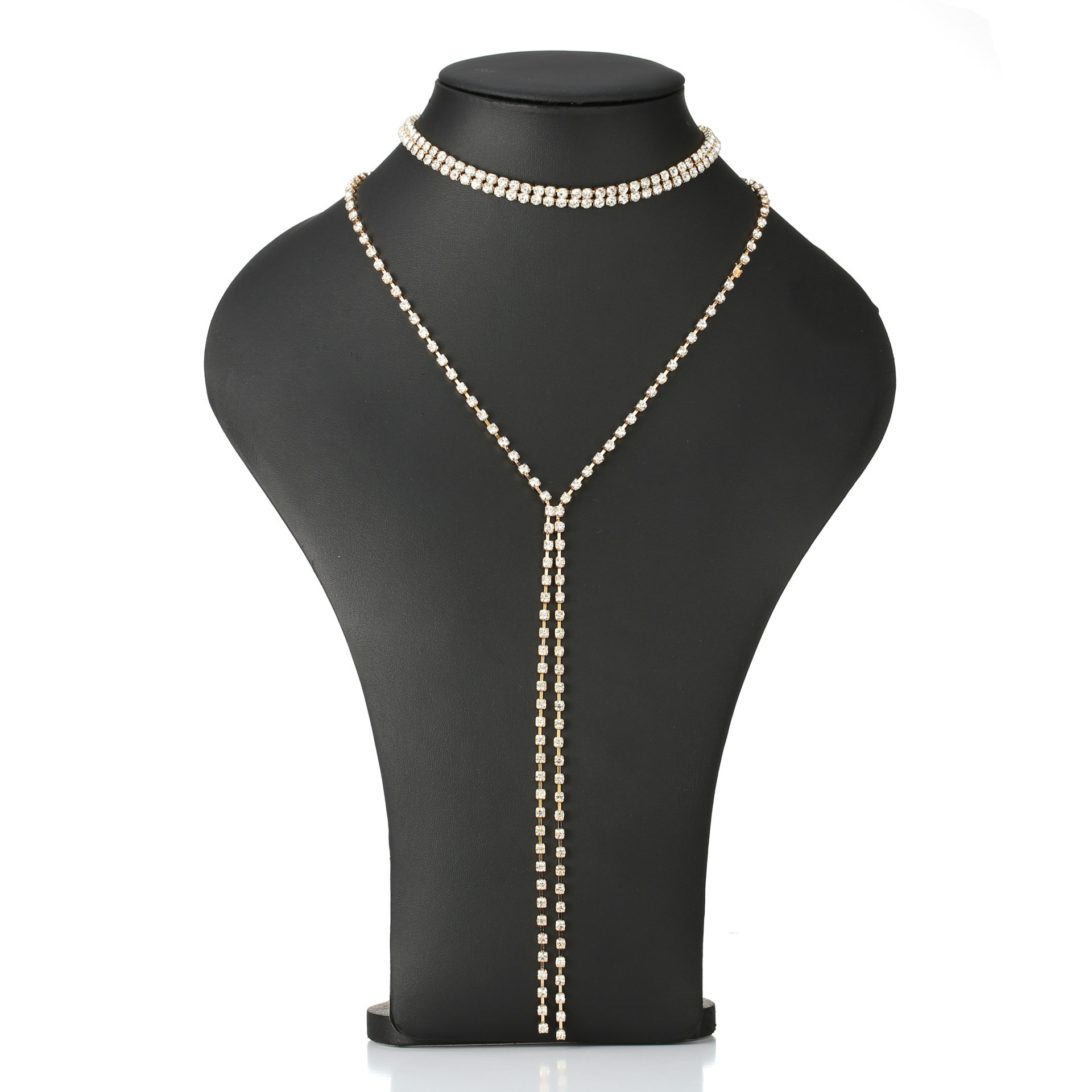Wholesale- fashion designer super glittering very beautiful luxury choker statement necklace for woman full rhinestone diamond multi layer
Wholesale- fashion designer super glittering very beautiful luxury choker statement necklace for woman full rhinestone diamond multi layer