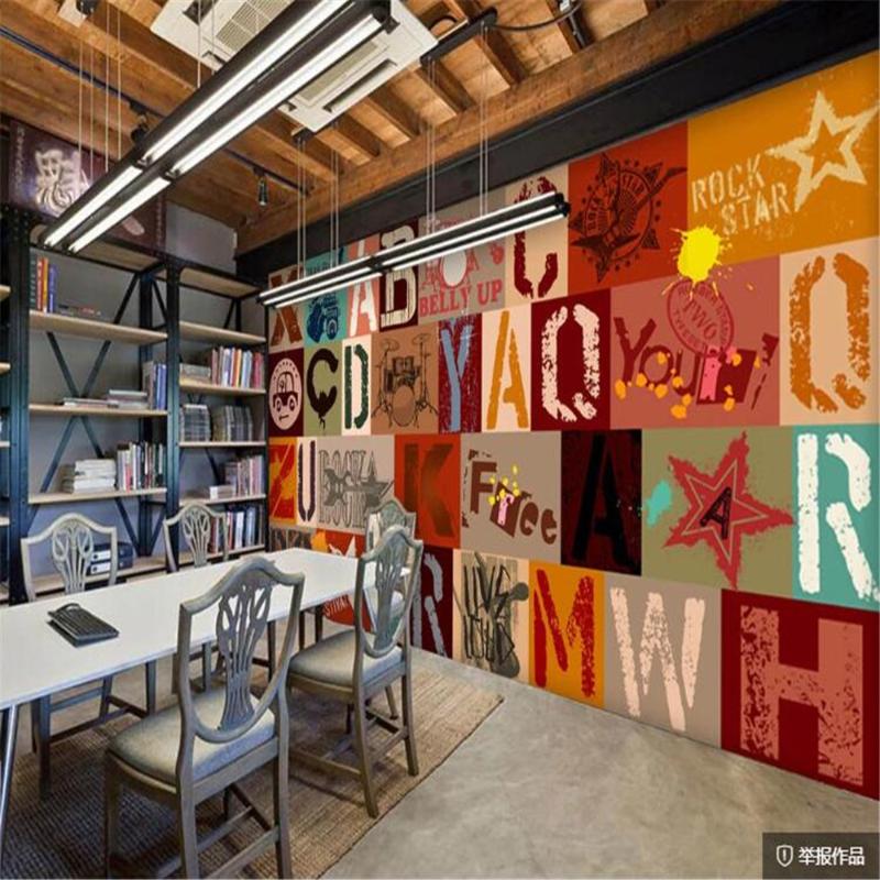 Milofi custom 3D European and American fashion hand-painted rock graffiti alphabet bar KTV background wall paper mural, Silk cloth
Milofi custom 3D European and American fashion hand-painted rock graffiti alphabet bar KTV background wall paper mural, Silk cloth