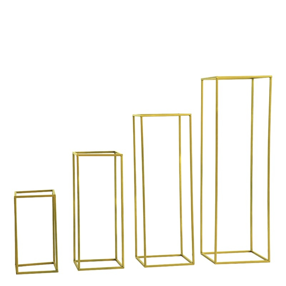 new style Wedding Metal Gold Color Flower Vase Column Stand for Wedding Centerpiece Decoration 10 pcs/lots