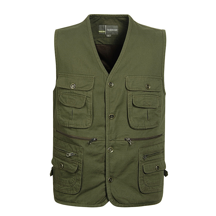 Spring autumn middle-aged men's vest plus size fishing photography multi-pocket double-layer male waistcoat sleeveless jacket, 03
Spring autumn middle-aged men's vest plus size fishing photography multi-pocket double-layer male waistcoat sleeveless jacket, 03