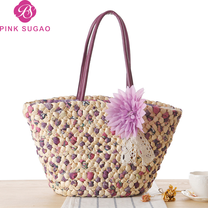 Pink sugao designer luxury handbags purses women tote bags 2019 new fashion beach bags of holiday straw handbag with flower wholesales bag, C2
Pink sugao designer luxury handbags purses women tote bags 2019 new fashion beach bags of holiday straw handbag with flower wholesales bag, C2