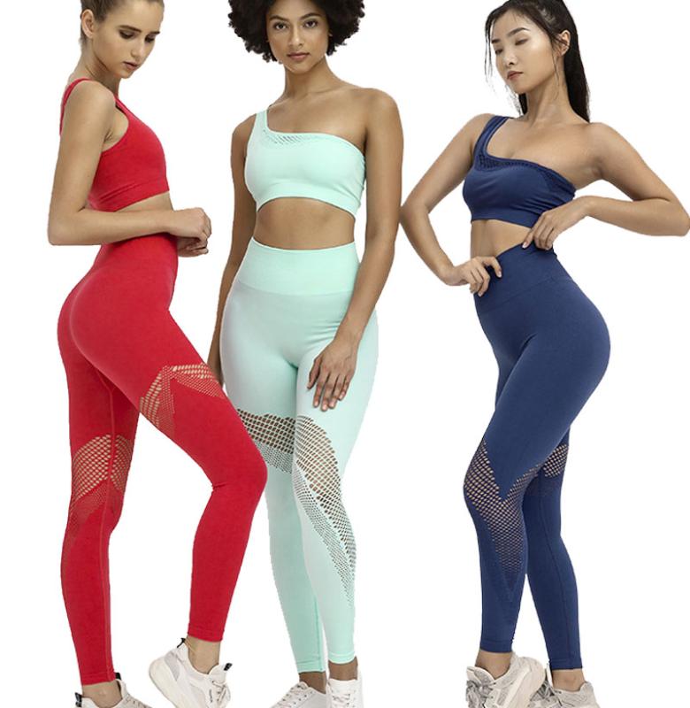 Women Plain Colors Hollow Soft Compression Elastic Leggings and Single Shoulder Bra Seamless Set, Black
Women Plain Colors Hollow Soft Compression Elastic Leggings and Single Shoulder Bra Seamless Set, Black