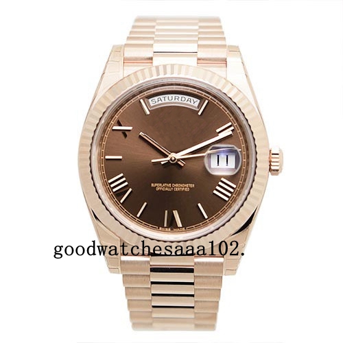 2020 Luxury high quality Date 40 President Chocolate Romanca 228235 18k rose gold men's watch 2813 Automatic Men's Watch Free shipping, Brown
2020 Luxury high quality Date 40 President Chocolate Romanca 228235 18k rose gold men's watch 2813 Automatic Men's Watch Free shipping, Brown