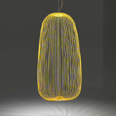 Foscarini Spokes 1/2 Pendant Lights Modern Led Hanging Lamp Loft Industrial Bird Cage Suspension Fixtures Dining Room Home Decor