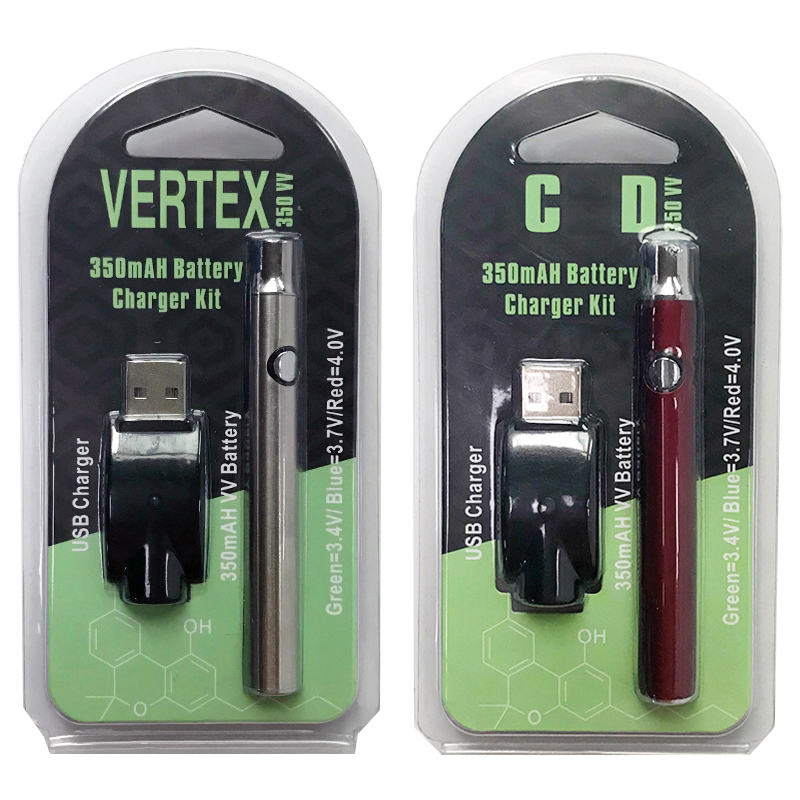 Wholesale Vertex 350mAh Preheat Preaheating Variable Voltage Vape Battery 510 Thread E Cigarettes Batteries For Oil Atomizer Carts
Wholesale Vertex 350mAh Preheat Preaheating Variable Voltage Vape Battery 510 Thread E Cigarettes Batteries For Oil Atomizer Carts