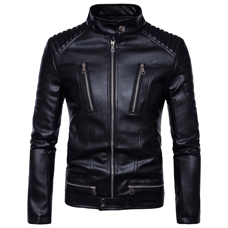 2019 Newest Motorcycle PU Leather Jacket Men Classic Design Multi-Zippers Biker Jackets Male Bomber Leather Coats Clthing,B013, B013 black
2019 Newest Motorcycle PU Leather Jacket Men Classic Design Multi-Zippers Biker Jackets Male Bomber Leather Coats Clthing,B013, B013 black