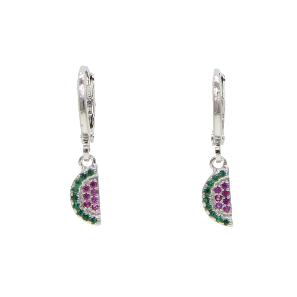 2024 colorful summer beach earrings new design jewelry gold silver watermelon palm tree wineglass cute lovely stud earring for women