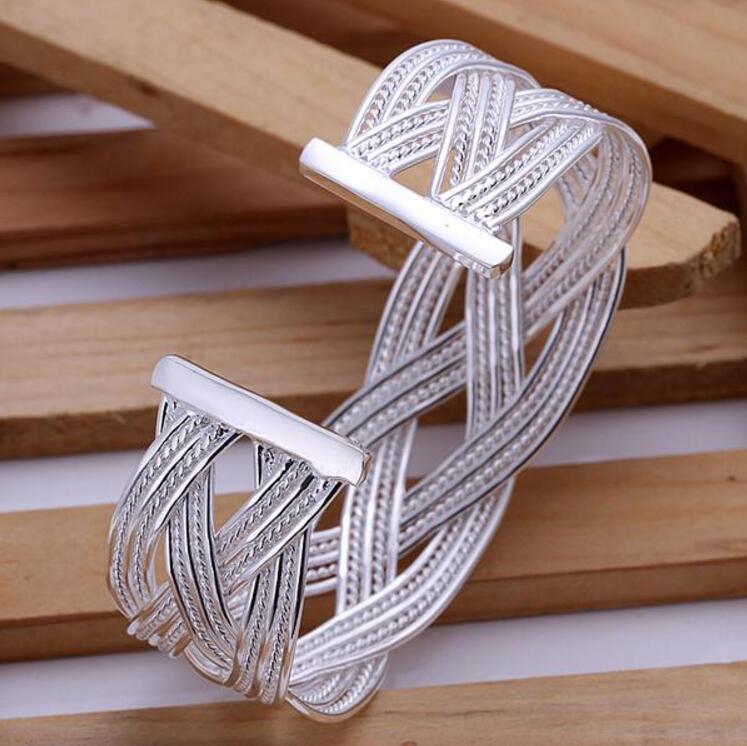 High grade 925 sterling silver Small piece braid jewelry sets DFMSS310 brand new Factory direct sale 925 silver bracelet ring
