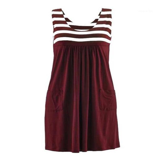 Womens Clothing Ladies Deisgner Fashion Striped Dress Plus Large Size Summer Dress Loose Simple Sleeveless Dress
Womens Clothing Ladies Deisgner Fashion Striped Dress Plus Large Size Summer Dress Loose Simple Sleeveless Dress