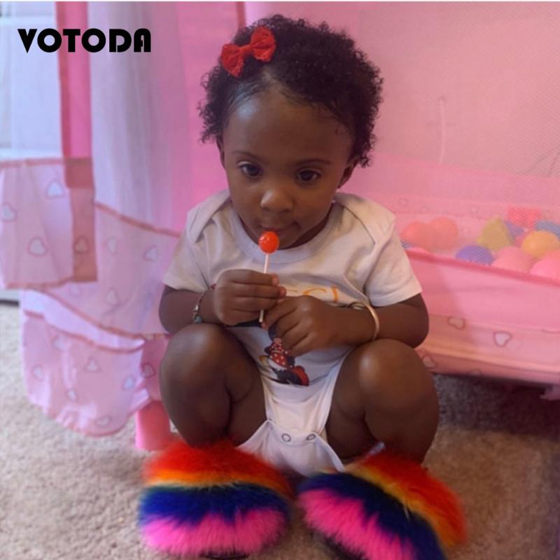 Summer Children Shoes kids Real Fur Slippers Fluffy Raccoon Slides For Girls Plush Fur Flip Flops Cute Rainbow Flat Sandals, Gray 
Summer Children Shoes kids Real Fur Slippers Fluffy Raccoon Slides For Girls Plush Fur Flip Flops Cute Rainbow Flat Sandals, Gray