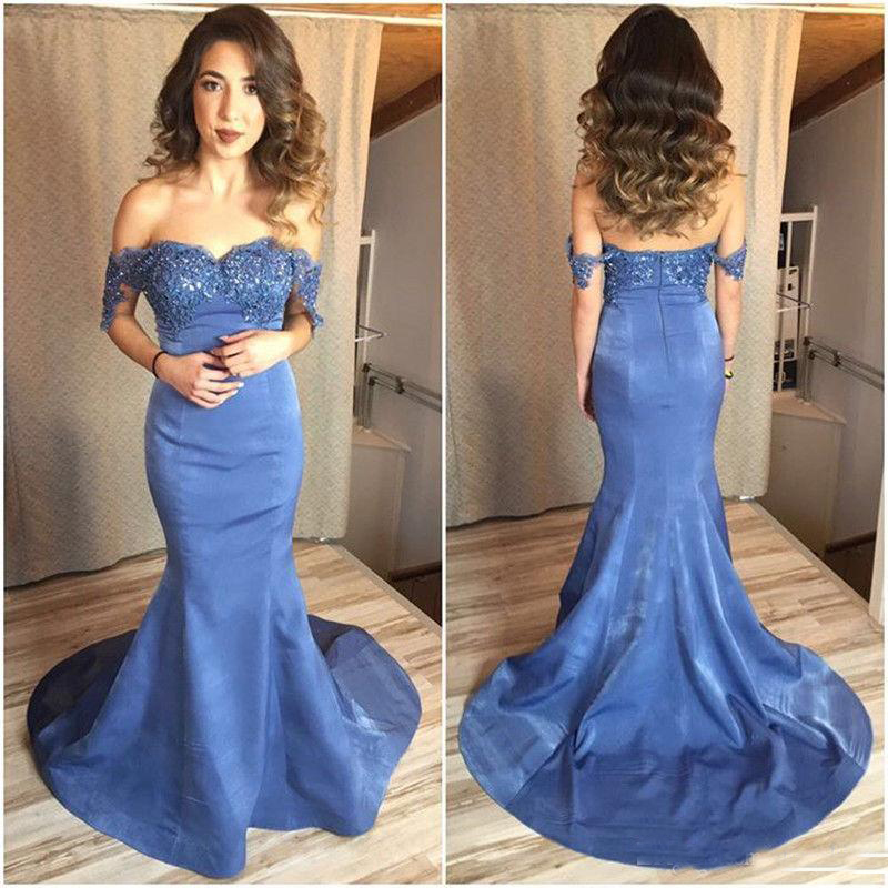 Blue Mermaid Prom Dresses Lace Appliques Beaded Formal Evening Dresses Holiday Long Formal Evening Guest Dresses, Dark navy
Blue Mermaid Prom Dresses Lace Appliques Beaded Formal Evening Dresses Holiday Long Formal Evening Guest Dresses, Dark navy