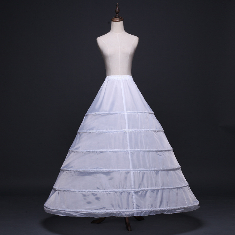 Spring Summer 6 Hoops White Slip Petticoat Women Wedding Petticoats Underskirt Elastic Party Wedding Accessories Crinoline от DHgate WW