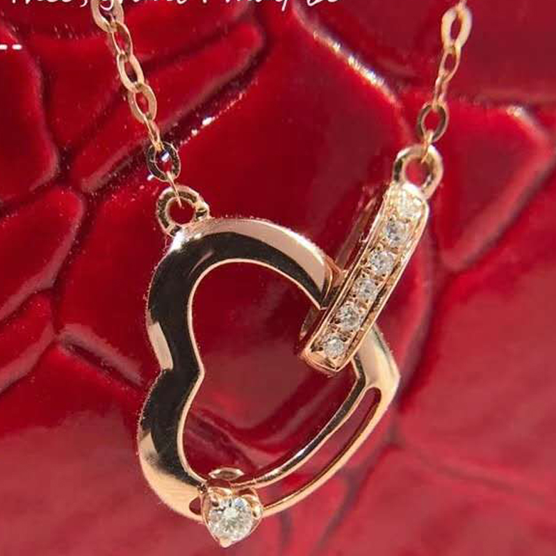 Other 18K Rose Gold Real Diamond Women Pendant Necklaces Heart Love Wedding Party Engagement Anniversary Birthday Present
Other 18K Rose Gold Real Diamond Women Pendant Necklaces Heart Love Wedding Party Engagement Anniversary Birthday Present