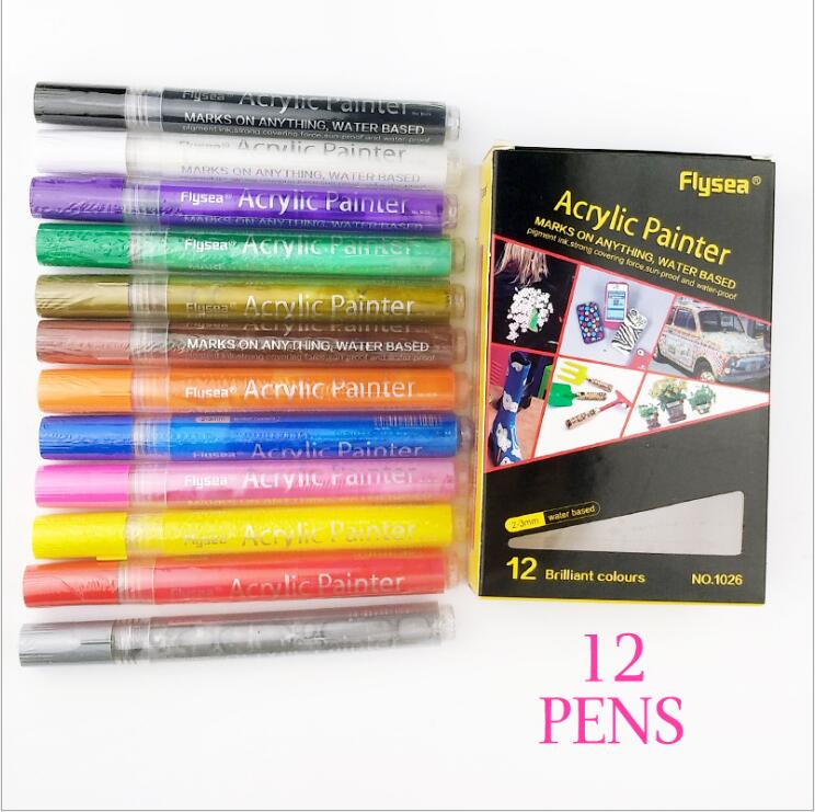Acrylic Paint Pens Permanent Paint Pen Art Markers Set for Paper Canvas Wood Glass stone Ceramic Fabric Painting Fashion DIY Crafts CCFYZ145
Acrylic Paint Pens Permanent Paint Pen Art Markers Set for Paper Canvas Wood Glass stone Ceramic Fabric Painting Fashion DIY Crafts CCFYZ145