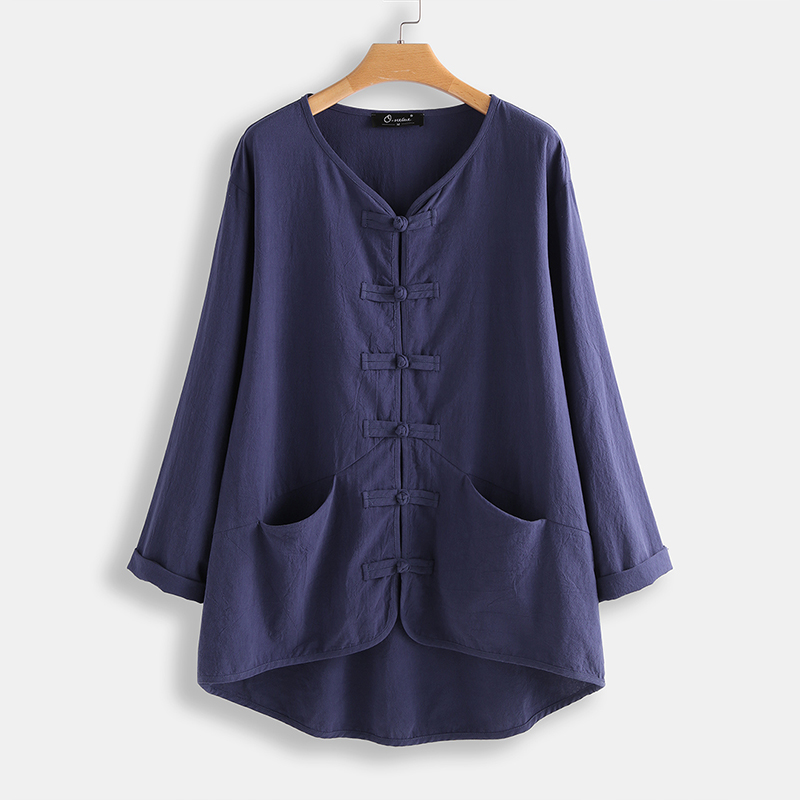 2020 ZANZEA Casual Plate Button Blouse Kaftan 3/4 Sleeve Shirts Female V Neck Blusas Female Solid Tunic Plus Size Tops 5XL, Blue
2020 ZANZEA Casual Plate Button Blouse Kaftan 3/4 Sleeve Shirts Female V Neck Blusas Female Solid Tunic Plus Size Tops 5XL, Blue