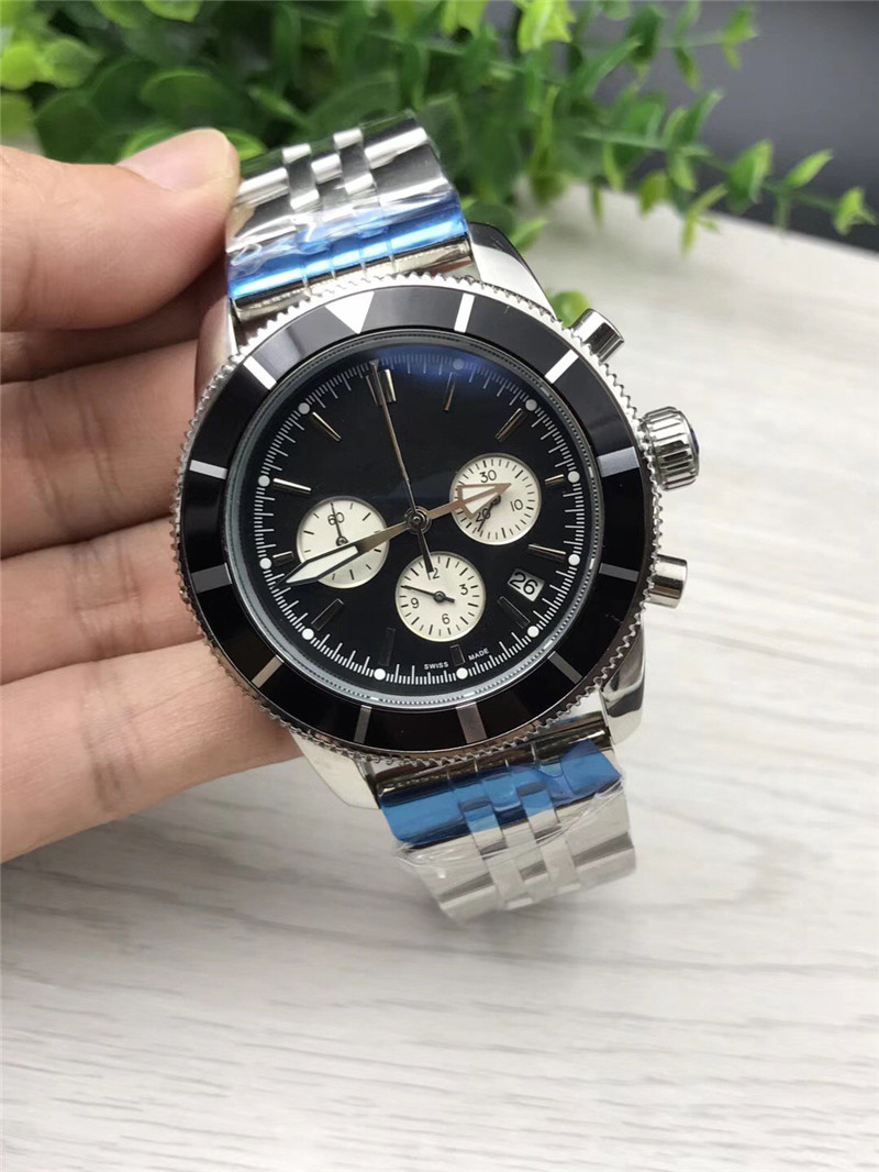 Hot sale high quaity man watch steel watches quartz stopwatch Male watch stainless watches chronograph wrist watch 238