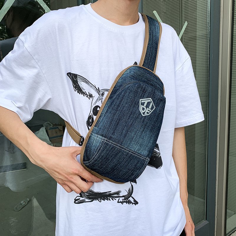 Shoulder Bag Man Waist Pack Multifunctional Pack Denim Fashion Boy Crossbody Bag 2020 Chest Bags For Male Messenger Packs, Sky blue
Shoulder Bag Man Waist Pack Multifunctional Pack Denim Fashion Boy Crossbody Bag 2020 Chest Bags For Male Messenger Packs, Sky blue