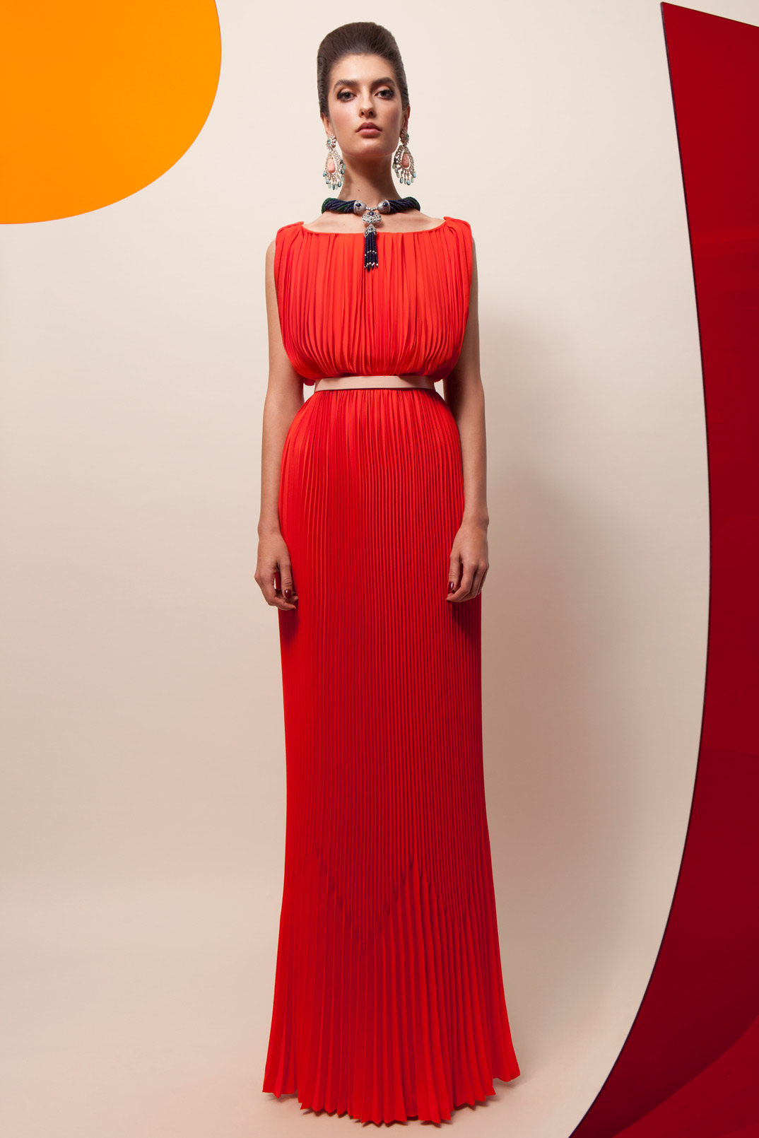 Krikor Jabotian Red Prom Dresses 2019 Sleeveless Ruffle Floor Length Backless Evening Gowns Elegant Formal Party Dresses Cheap