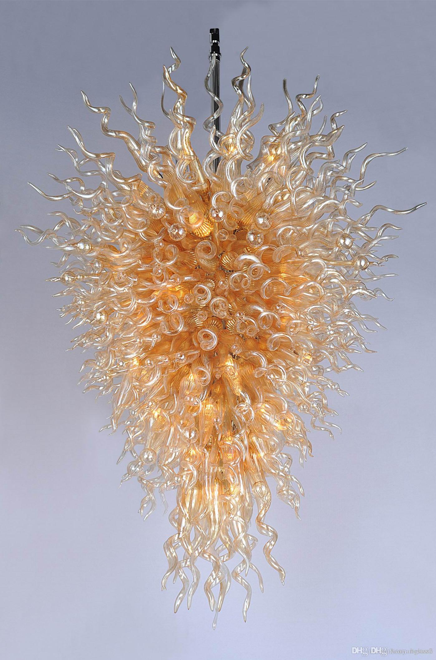 Free Shipping 100% Mouth Blown Borosilicate Fashion Golden Light Contemporary Art Decor Style Murano Glass Chandelier Lamps
Free Shipping 100% Mouth Blown Borosilicate Fashion Golden Light Contemporary Art Decor Style Murano Glass Chandelier Lamps