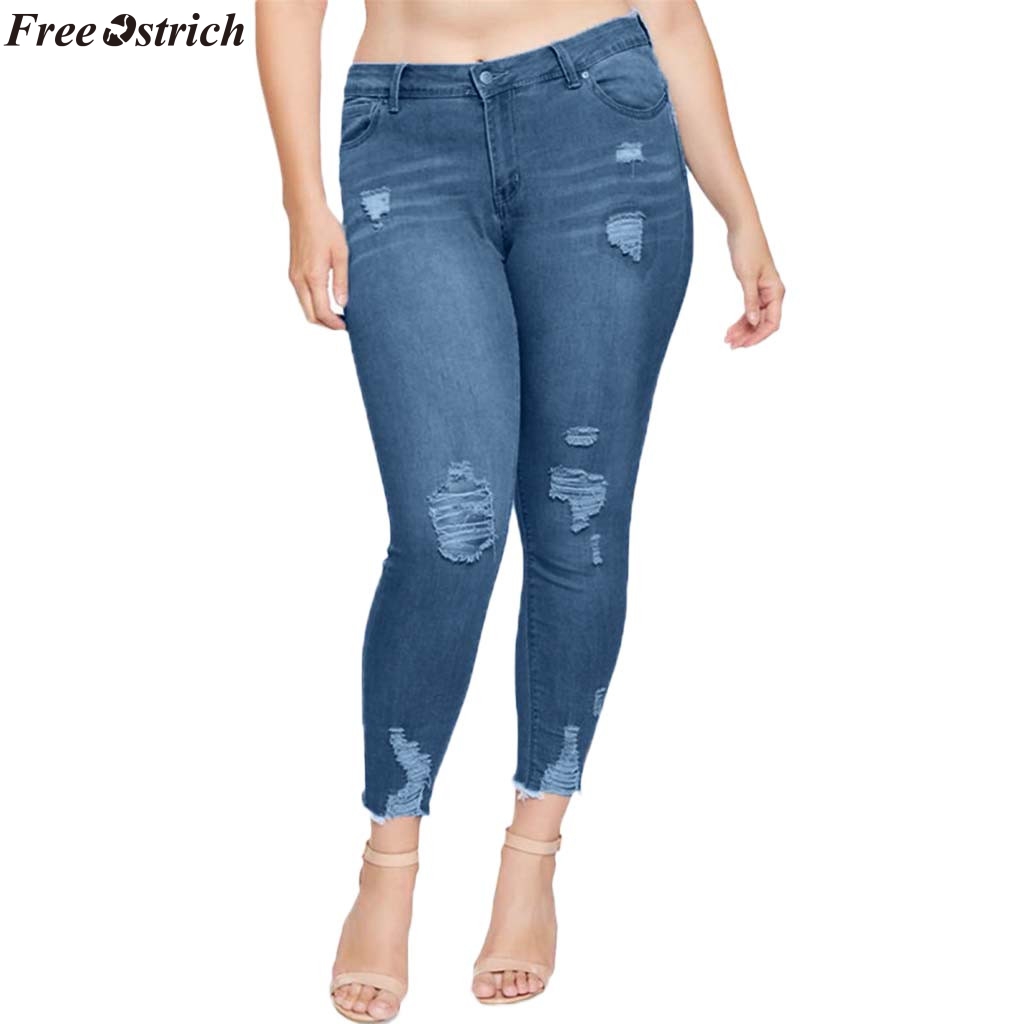 FREE OSTRICH Women's large size high waist stretch Slim denim pant Women High Waisted Stretch Slim Pants Calf Length Jeans, Blue
FREE OSTRICH Women's large size high waist stretch Slim denim pant Women High Waisted Stretch Slim Pants Calf Length Jeans, Blue