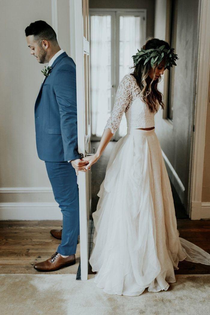 Bohemian Dresses V Neck Lace Appliques A e 3/4 Long Sleeve Beach Wedding Dress Custom Made Boho Bridal Gowns