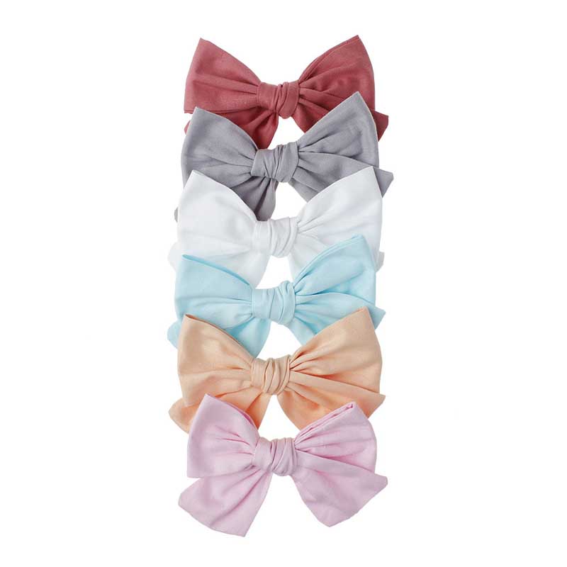 INS 48 color 4.33" hair Bow Baby girl Barrettes Girl Hair Accessories Plaid Flower Print kids party School hair clipper