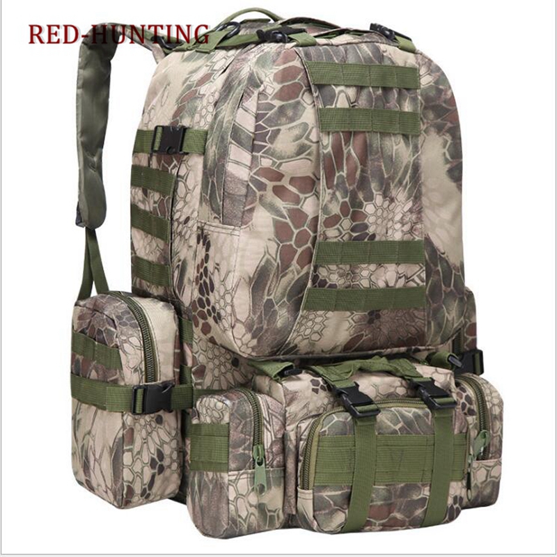 Tactical Backpack 50L Outdoor Bag Climbing Backpack Rucksack Cycling Molle with 3 Day Pack
Tactical Backpack 50L Outdoor Bag Climbing Backpack Rucksack Cycling Molle with 3 Day Pack