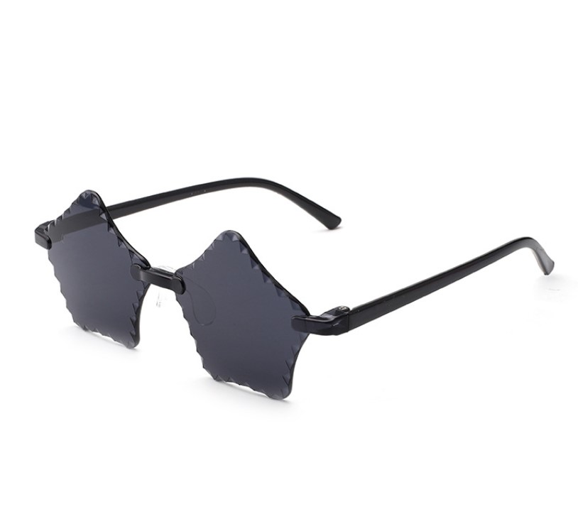 Kids UV Protection Sunglasses Children Girls Boys Plastic Pentagram Sunglasses Boy Girl Eyewear Goggles Gradient Lense Rimless