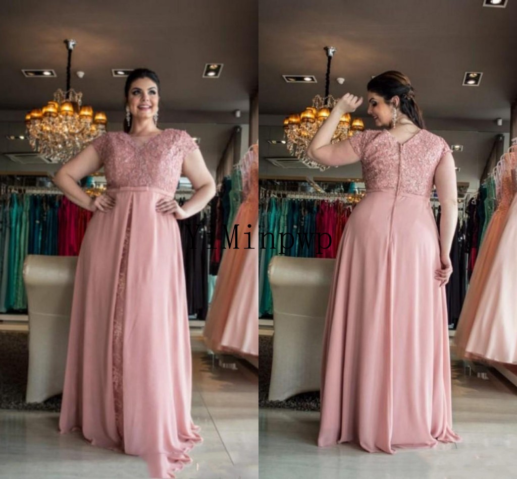 Blush Plus Size Mother Of The Bride Dresses 2021 Short Sleeve Lace Chiffon Floor Length Long Formal Women Wedding Evening Guest Gowns
Blush Plus Size Mother Of The Bride Dresses 2021 Short Sleeve Lace Chiffon Floor Length Long Formal Women Wedding Evening Guest Gowns