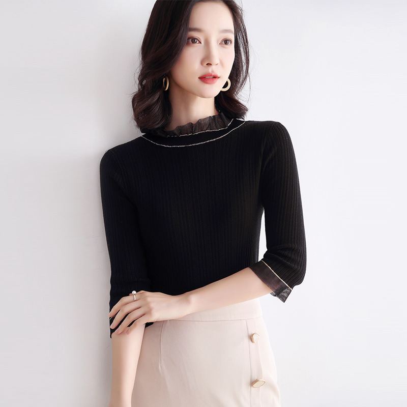 Knitted Pullovers Women Sweater 2020 New Summer Golden Thread Lace Half Sleeve Stella Filante Jumper Pull Femme Womens Top, As pic
Knitted Pullovers Women Sweater 2020 New Summer Golden Thread Lace Half Sleeve Stella Filante Jumper Pull Femme Womens Top, As pic