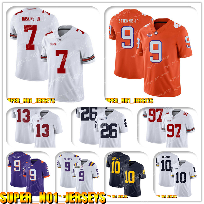 5-24 NCAA 7 Dwayne Haskins Jr 9 Travis Etienne Jr. Clemson Tigers College Football Jersey DeSean Jackson Carson Wentz Zach Ertz Jason
5-24 NCAA 7 Dwayne Haskins Jr 9 Travis Etienne Jr. Clemson Tigers College Football Jersey DeSean Jackson Carson Wentz Zach Ertz Jason