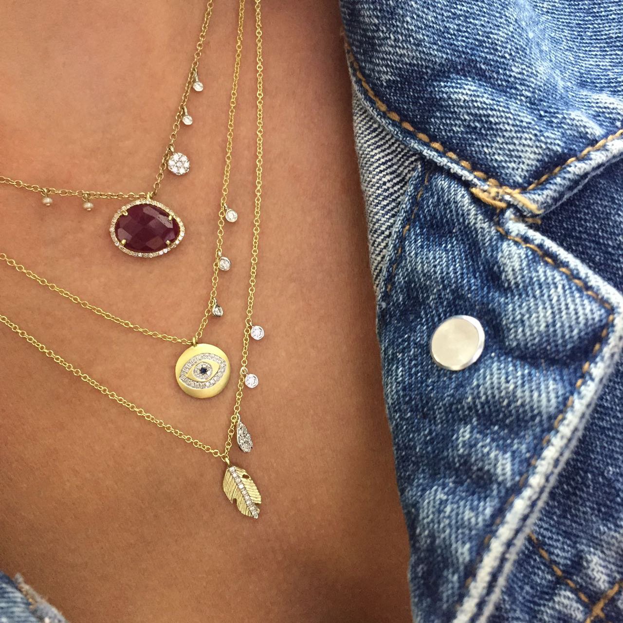 Wholesale- lucky evil eye charm necklace cz drop elegance fashion jewelry women elegance fashion pendant necklaces