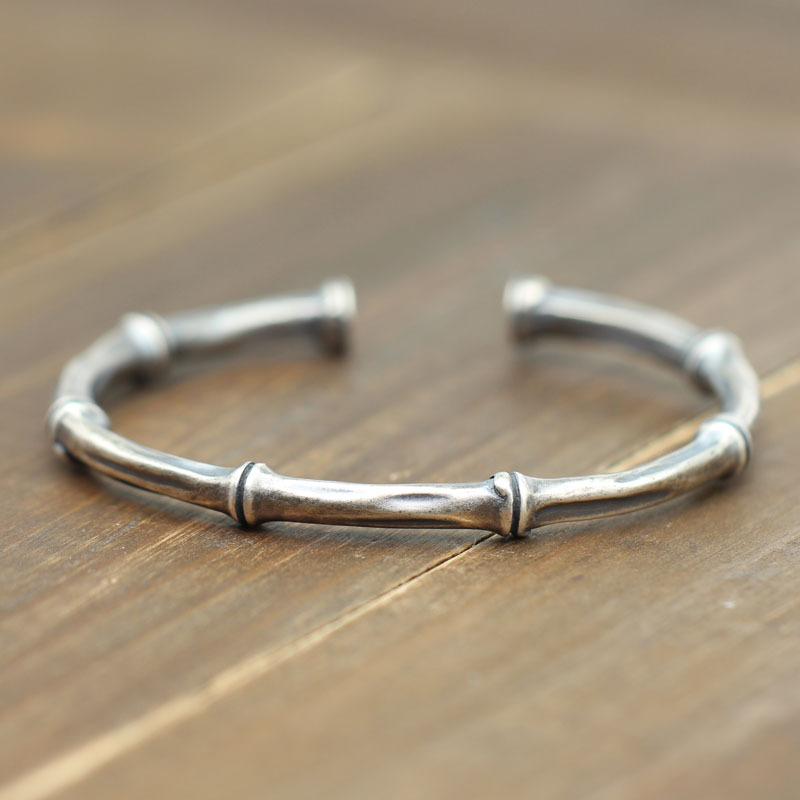 STF Retro simple old fashion bracelet sterling silver 925 ethnic style bamboo open mouth ladies bracelet jewelry KKA4807, Golden;silver
STF Retro simple old fashion bracelet sterling silver 925 ethnic style bamboo open mouth ladies bracelet jewelry KKA4807, Golden;silver